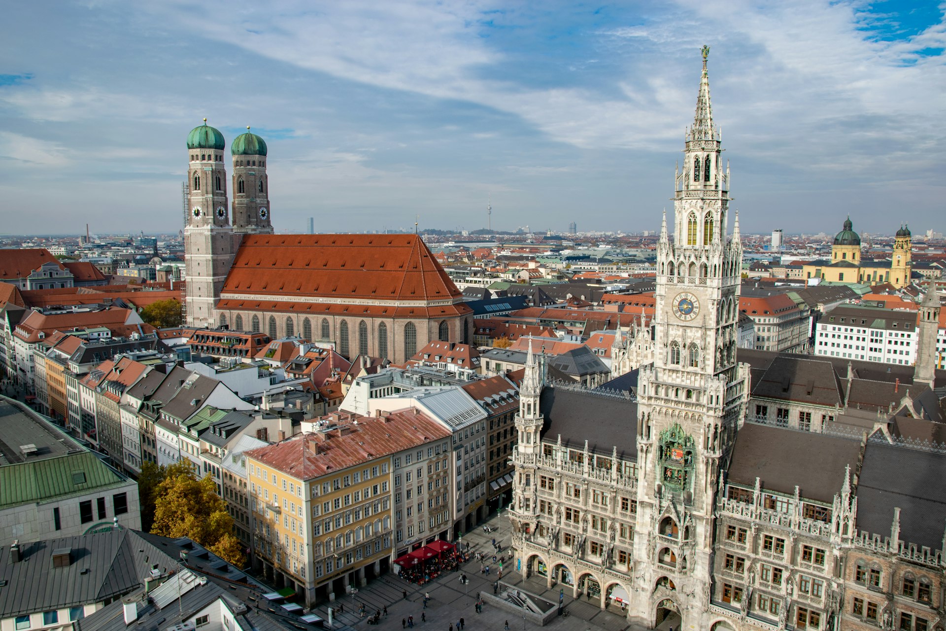 München Frauenkirche und Rathaus
